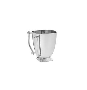 Vaso de Lavado Contemporáneo de Acero Inoxidable con Diseño Arquitectónico, Recipiente Premium para la Limpieza Ritual - Product Image 1