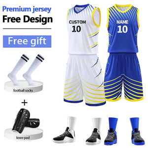 Basketball Jersey <b>Set</b> Custom Adult Team Uniform Breathable Plus Size Summer Sportswear - Product Image 1