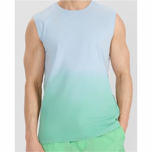 เสื้อกล้ามออกกำลังกายผู้ชายสีพื้นขายดี รับสั่งทำสีพื้น เสื้อกล้ามออกกำลังกายแห้งเร็ว ระบายอากาศได้ดี - Product Image 5