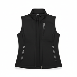 Nouvelle arrivée : veste de randonnée unisexe imperméable et coupe-vent à col montant en softshell, gilet d'extérieur sans manches à fermeture éclair pour l'hiver - Product Image 5