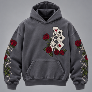 Sudadera con Capucha de Algodón Lavado Bordada Personalizada Unisex para Invierno, Corte Holgado para Marcas de Streetwear Estadounidenses, Bajo MOQ, Proveedor de Fábrica - Product Image 3