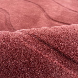 Tapis de luxe en laine tuftée à la main – Tapis moderne à motif vague abstrait pour salon et chambre à coucher - Product Image 2