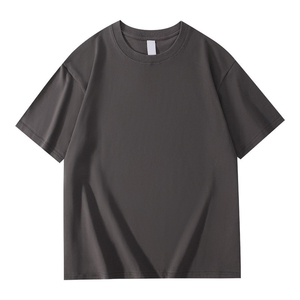 Camiseta de Manga Corta para Hombre, Cuello Redondo, Algodón Peinado de Fibra Larga de 200g, con Logotipo Bordado Personalizado OEM, Precio de Fábrica China Bangladesh - Product Image 3