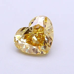 Diamant CVD Brillant Cœur Modifié 1,04 Carat Jaune Intense Fantaisie Pureté VS2 Polissage EX Vente en Gros Bijoux de Laboratoire Cultivés en Stock - Product Image 1