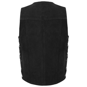 Chaleco de Motocicleta de Cuero Genuino para Hombre, Diseño Personalizado, Chaleco de Motociclista, OEM ODM, Ropa Exterior Duradera y a la Moda para Motociclistas - Product Image 4