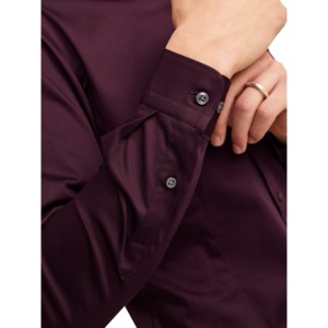 Men's Formal Dress Shirt Solid Color Turn-<b>Down</b> Collar Full Sleeve 100% Cotton Anti-Wrinkle Poplin Fabric Autumn Wear - Product Image 5