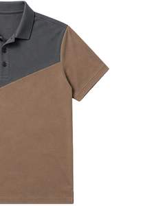 Chemise pour homme en piqué de coton diagonale respirant, brodée, personnalisée, vêtements décontractés de qualité supérieure, OEM ODM, marque privée - Product Image 5