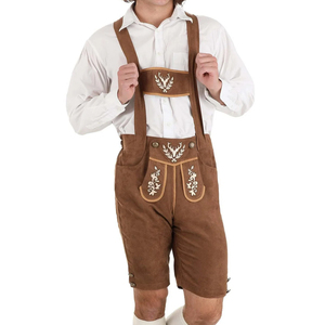 Shorts en cuir de vachette véritable de qualité supérieure pour hommes, style bavarois, 100% cuir de vachette véritable, décontractés, séchage rapide, légers, fabriqués au Pakistan - Product Image 2