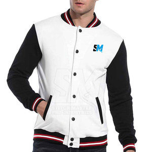 Nouvelle arrivée, veste varsity d'hiver pour homme avec col montant, tissu en coton/laine, doux et respirant, coupe-vent - Product Image 3