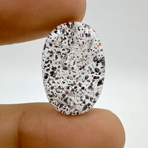 Cabujón de piedra preciosa Super Siete natural de 21.00 quilates, cabujón Super Siete de buena calidad para la fabricación de joyas, tamaño 25X17X6MM - Product Image 3