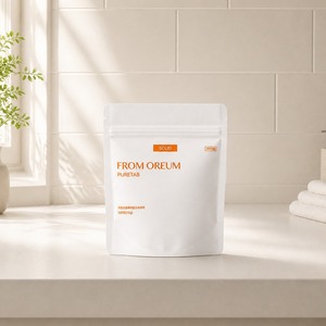 [FROM OREUM] Dentifrice en comprimés aromatisé à la mandarine de Jeju, nettoyant pour les dents aux agrumes, pochette de recharge portable pour l'hygiène buccale en déplacement - Product Image 1