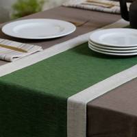 Chemin de table de mariage personnalisé en coton 100 % le plus vendu – Design tissé moderne avec logo personnalisé