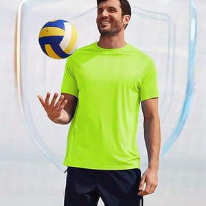 เสื้อยืดสำหรับผู้ชาย UPF 50+ เสื้อป้องกันแสงแดด UV แห้งเร็ว น้ำหนักเบา ป้องกันผื่นแดง เสื้อผ้ากีฬาสำหรับออกกำลังกาย วิ่ง - Product Image 2