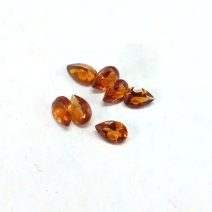 5mm x 8mm naturel hessonite grenat Rose coupe poire Cabochons pierres précieuses en vrac bijoux faits à la main en gros du meilleur fournisseur indien - Product Image 3