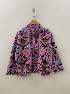 Veste florale brodée bohème, veste de printemps pour femmes grandes tailles, veste courte en coton - Product Image 4