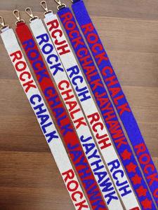 Handmade Lightweight Beaded Bag Strap Black Star Pattern <b>Red</b> Background Adjustable Shoulder Crossbody Replacement <b>Handbag</b> Purse - Product Image 5