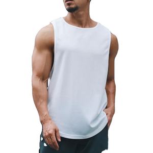 Débardeur de sport respirant et écologique en polyester/coton pour homme, personnalisable, idéal pour la musculation et le fitness, séchage rapide - Product Image 3