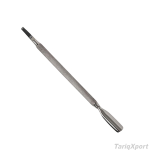 Pousse-cuticules professionnel en acier inoxydable réutilisable de haute qualité à double extrémité, nettoyeur d'ongles, outil de manucure avec manche confortable – Ensemble - Product Image 2