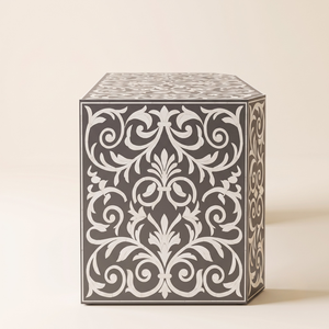 Elegante Mesa Consola con Incrustaciones de Hueso, Ecológica, de Alta Calidad, Personalizable, Mueble Decorativo Moderno para Sala de Estar, Hecho a Mano con Detalles - Product Image 4