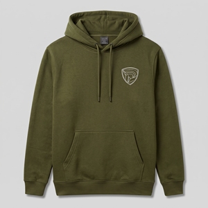 Sudadera con Capucha para Hombre Dumela, Color Verde Oliva, Corte Regular, Forro Polar de Algodón, Diseño con Bolsillos, Ropa Casual de Otoño - Product Image 1