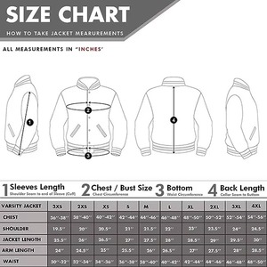 2026 Style Men's Varsity <b>Jacket</b> Custom Logo Chenille Embroidery Stand Collar Winter Baseball Letterman Style Front - Product Image 6