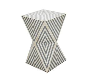 Authentic Handmade Modern Style Bone Inlay Table Top <b>Stool</b> Eco-Friendly Living Room Furniture Skilled Artisans Natural Crafts - Product Image 1