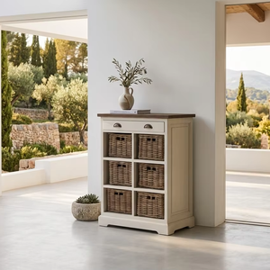 Cómoda de Madera Maciza Hecha a Mano, Ecológica y Duradera, Marca Moala Rio, con Acabado en Color para Almacenamiento Multifuncional - Product Image 2