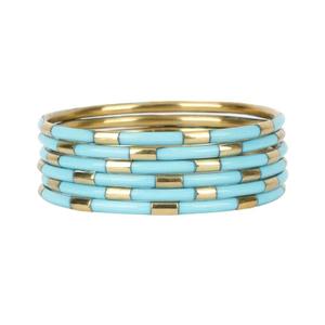 Premium Resin and Brass <b>Bangles</b> <b>Bracelet</b> for Women Elegant Fashion Jewelry Statement Wrist Accessory Gift Item - Product Image 6