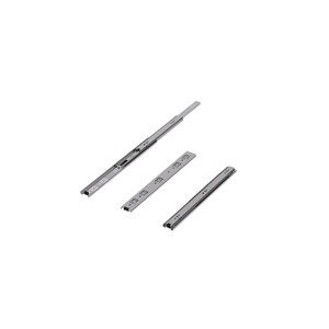 [HAN DOCK HI-TECH] Glissière de tiroir à roulement à billes à 3 étages HD4545 de 45 mm pour quincaillerie de meubles en bois, rail à extension complète, glissière coréenne - Product Image 1