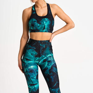 Conjuntos Deportivos de Yoga para Mujer, Cómodos, Transpirables, de Secado Rápido, con Patrón Sólido, Elásticos, con Cintura Elástica, Última Tendencia - Product Image 5