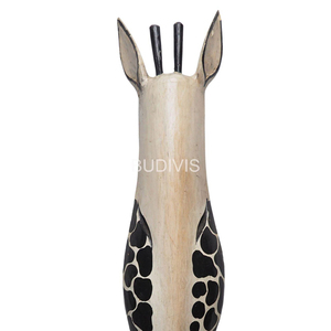 Natural Giraffe Pattern Wooden <b>Wall</b> Mask Handmade Tribal Animal Head <b>Wall</b> <b>Decor</b> for Wholesale Interior Styling - Product Image 1