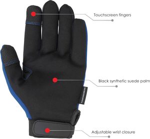 Gants de mécanicien en cuir de qualité supérieure, personnalisables, en gros, sous marque privée, par un fabricant professionnel – Gants de sécurité mécaniques en promotion - Product Image 2
