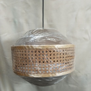 โคมไฟห้อยเพดานทำมือจากไม้แคนูธรรมชาติ |   โคมไฟระย้าทรงกรวยไม้ไผ่สไตล์มินิมอลแบบญี่ปุ่น |   เป็นมิตรกับสิ่งแวดล้อม - Product Image 4