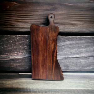 Tablero de charcutería de madera de Acacia ecológico acabado a mano forma moderna tablero de servicio de granja multiusos mango recién llegado - Product Image 3