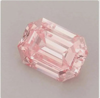 Diamante Rosa Cultivado en Laboratorio, Corte Esmeralda, 1 Ct, VS1, Color Rosa Fantasía, Diamante Suelto