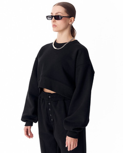 Sudadera Corta Oversize de Moda para Mujer, Suave y Cómoda, de Manga Larga, Estilo Casual Urbano - Product Image 5