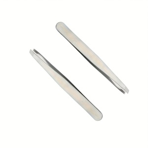 Precision Hair <b>Removal</b> <b>Tool</b> For Eyebrow Shaping Stainless Steel Eyebrow Tweezers <b>Pointed</b> Tip Slanted Modern Durable - Product Image 1