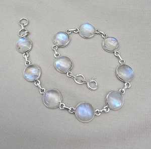 Colgante Clásico de Plata de Ley 925 con Piedra Lunar Arcoíris Azul Flash, Certificado IGI, para Mujer, Venta al por Mayor OEM - Product Image 2