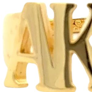 แหวนทองคำขาว 14K ชุบทองคำแท้ ดีไซน์ตัวอักษรแบบฉลุลาย สำหรับผู้หญิง ดีไซน์หรูหรา สง่างาม เหมาะสำหรับเป็นเครื่องประดับแฟชั่นสุดหรู  แบบสั่งทำพิเศษ  ลายตัวอักษรภาษากรีก - Product Image 5