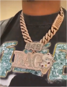 Colgante de Letra Personalizado con Moissanita y Diamantes, Estilo Hip Hop, Plata de Ley 925 - Product Image 2