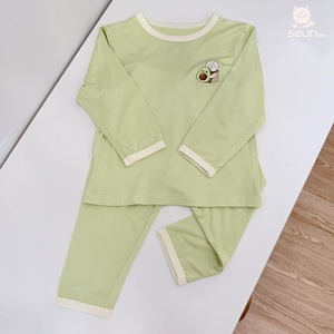 ชุดนอนเด็กแขนยาวผ้าวิสโคส SeunKids สวมใส่สบาย ชุดลำลองสำหรับอยู่บ้าน ผลิตในเวียดนาม - Product Image 3
