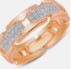 แหวนชุบทองแหวนเซอร์คอนสำหรับผู้ชายแหวนแต่งงานเครื่องประดับแหวนแต่งงานผู้ชายแหวนแต่งงานชุบทองและเพชร9K 18K - Product Image 2