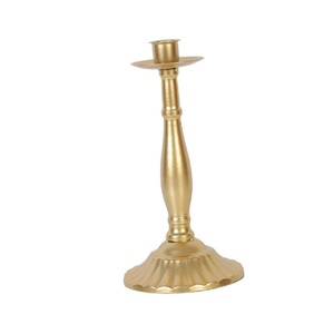Portavelas de latón dorado de 10 pulgadas, portavelas de metal, soporte decorativo para velas, portavelas vintage, portavelas moderno para mesa - Product Image 2