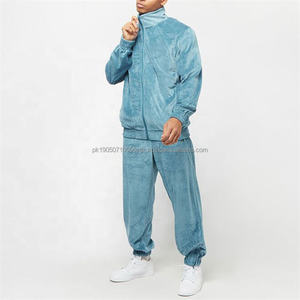 Fabricant de vêtements, vente en gros, ensemble 2 pièces avec logo personnalisé, broderie de haute qualité, vêtements de sport à bas prix, survêtement en velours pour hommes - Product Image 1