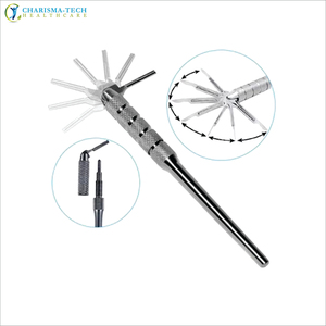Portaagujas CHARISMATECH con Bloqueo, Acero Inoxidable, Instrumentos Quirúrgicos para Microcirugía Oftálmica y Sutura, con Certificación CE - Product Image 5