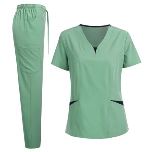 Custom Logo Scrubs <b>Uniforms</b> Sets Stretch Nurse Hospital Scrubs Suit Tops Nursing Sets Medical Hospital <b>Uniforms</b> For Women Jogger - Product Image 5