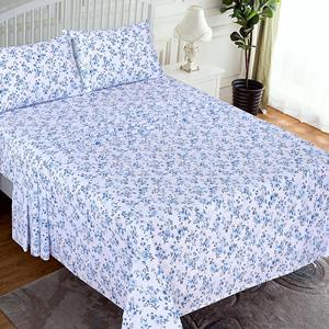 Juego de Sábanas de Cuatro Piezas de Lino 100% de Alta Calidad, 300 Hilos, Ecológicas, Orgánicas, con Logotipo Personalizado, para Boda - Product Image 1