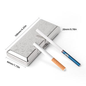 Étui à cigarettes vintage en métal gravé, personnalisé, en acier inoxydable, portable, grande capacité, pour hommes, idéal comme cadeau - Product Image 3