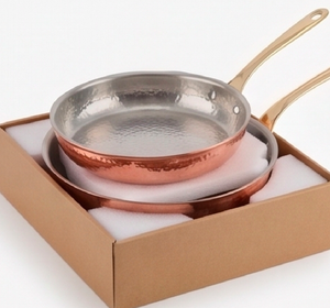 Sartén de cobre martillado con mango de aleación de aluminio, estilo vintage hecho a mano, para utensilios de cocina y uso doméstico y hotelero. - Product Image 6