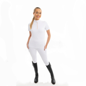 เสื้อโปโลขี่ม้าแขนยาวสำหรับผู้หญิง ขายส่ง พร้อมโลโก้แบบกำหนดเอง - Product Image 4